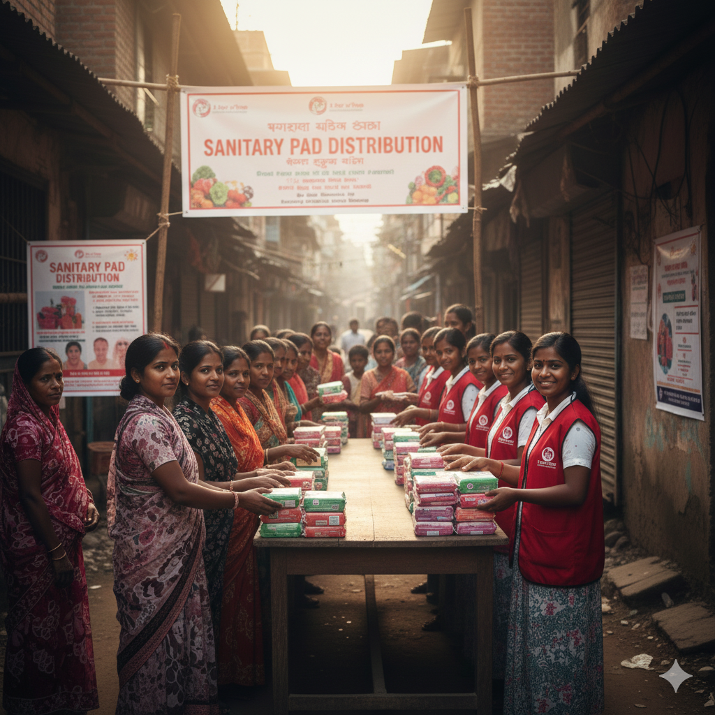 Sanitary Pad Distribution