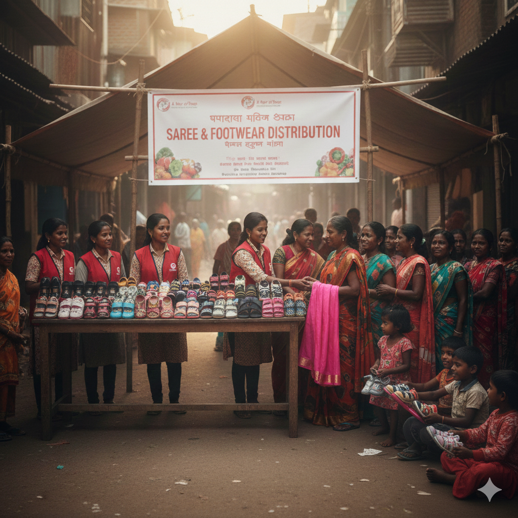 Saree/Footwear Distribution