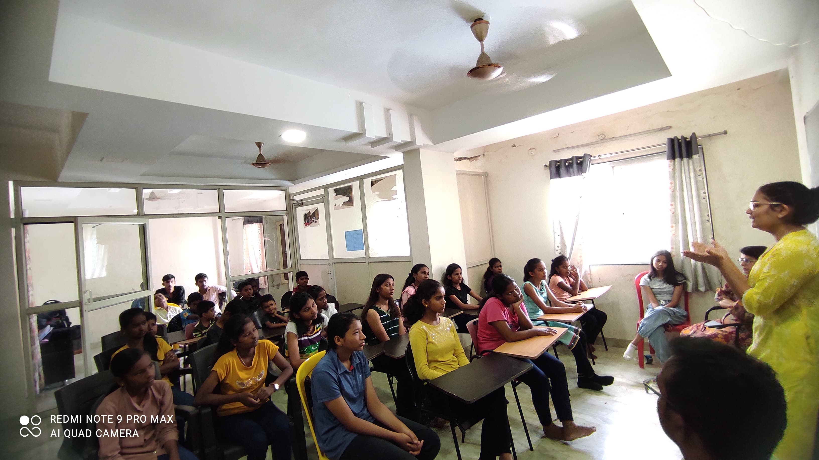 Students in a classroom
