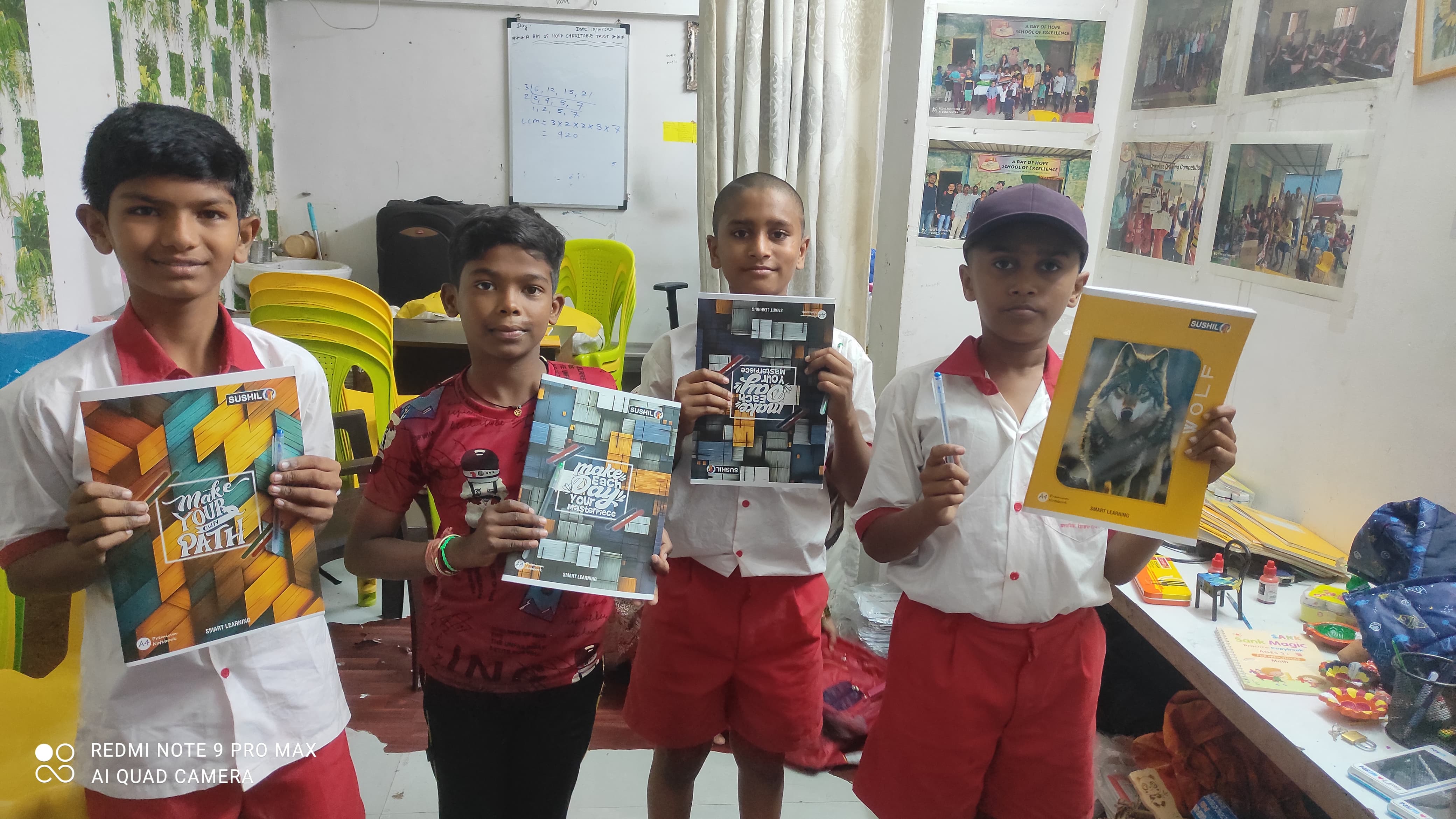 Students reading books